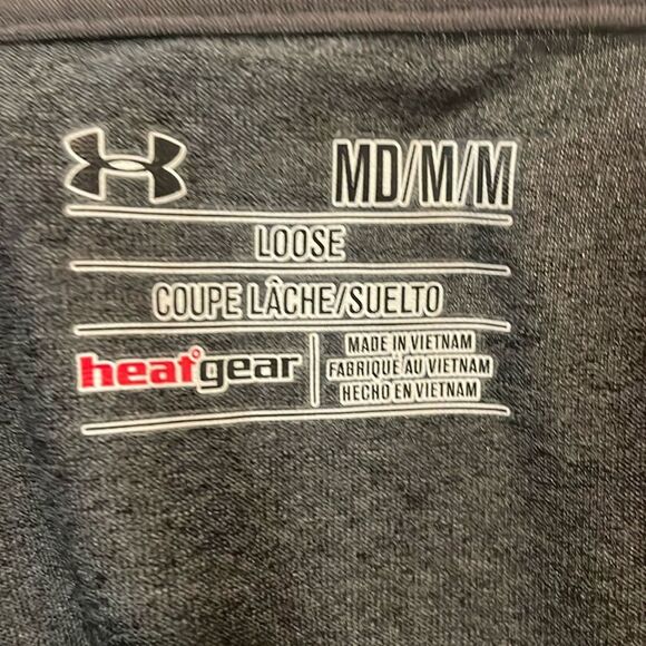 Under Armour- Men’s Grey 1/4 Zip Long Sleeve Loose Fit Activewear Shirt- Size M - Picture 3 of 7